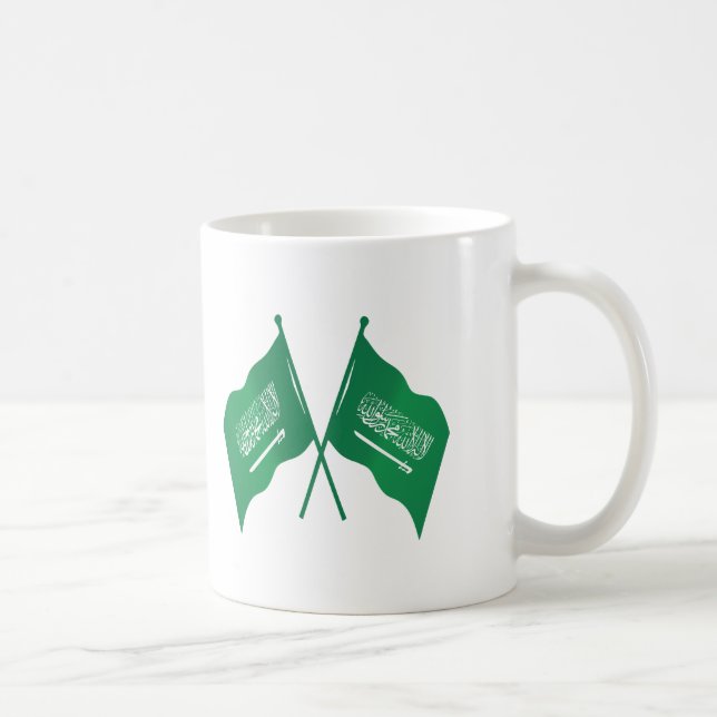 Saudi-Arabien Flaggen-Tasse | KSA-Nationalfeiertag Kaffeetasse (Rechts)
