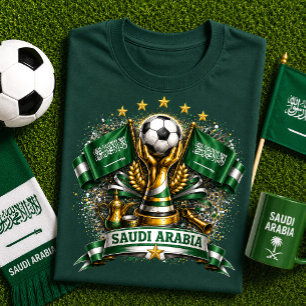Saudi-Arabien Fußballfan Saudi Fußball Weltmeister T-Shirt