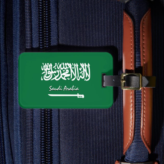 Saudi-Arabien Gepäckanhänger, patriotische saudisc Gepäckanhänger (Vorderseite Insitu 4)