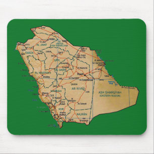Saudi-Arabien Karte Mousepad