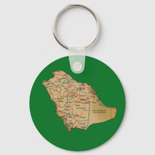 Saudi-Arabien Karten-Schlüsselanhänger Schlüsselanhänger