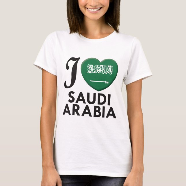 Saudi-Arabien Liebe T-Shirt (Vorderseite)