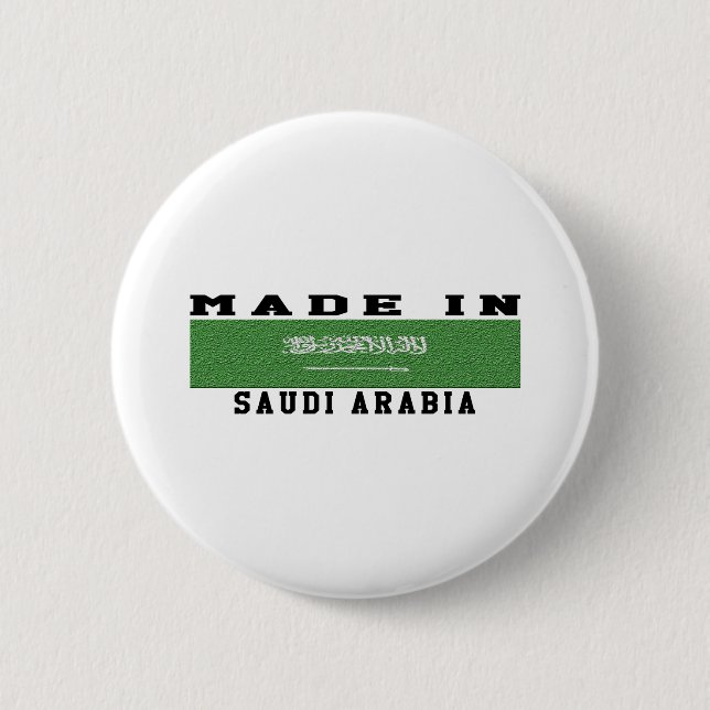 Saudi-Arabien machte in den Entwürfen Button (Vorderseite)