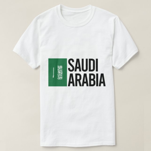 Saudi-Arabien Minimal Design Kollektion T-Shirt (Design vorne)