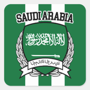 Saudi-Arabien Quadratischer Aufkleber
