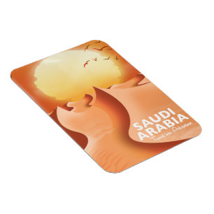 Saudi-Arabien - Reiseplakat Magnet