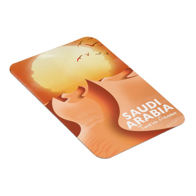Saudi-Arabien - Reiseplakat Magnet (Rechte Seite)