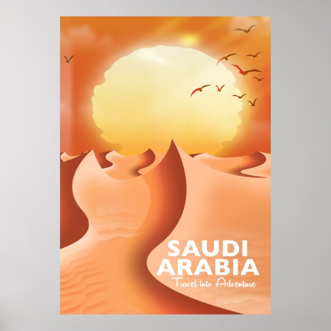 Saudi-Arabien - Reiseplakat Poster (Vorne)