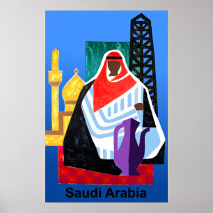 Saudi-Arabien Reiseplakat Poster