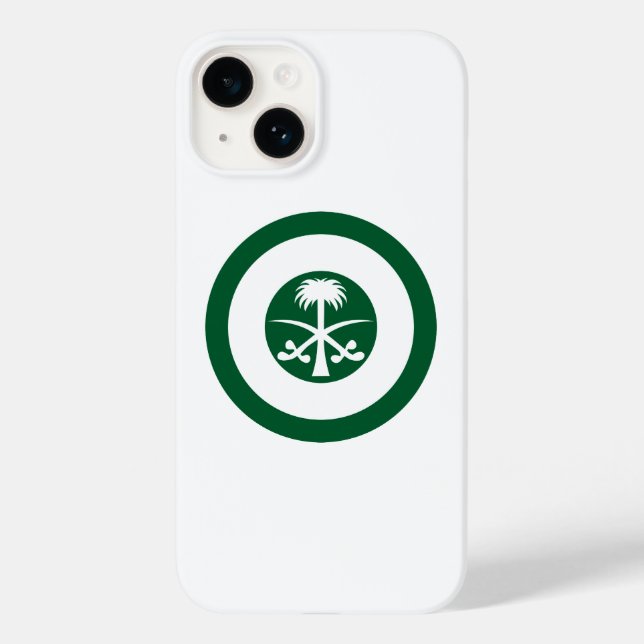 Saudi-Arabien-Roundel-Nationalflagge-Symbol Armee Case-Mate iPhone Hülle (Rückseite)