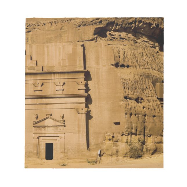 Saudi-Arabien, Standort Madain Saleh, uralt 3 Notizblock (Vorderseite)