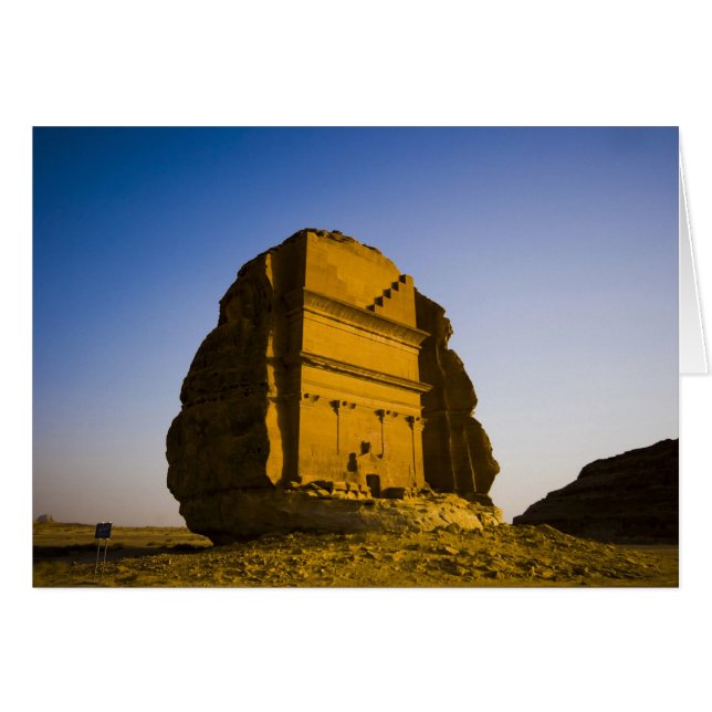 Saudi-Arabien, Standort Madain Saleh, uralt 4 (Vorderseite (Horizontal))