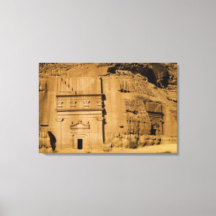 Saudi-Arabien, Standort von Madain Saleh, antik 3 Leinwanddruck