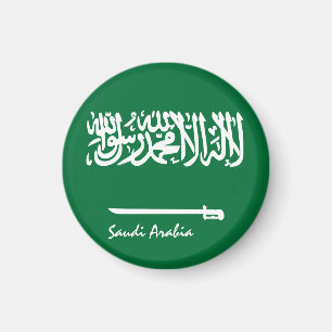Saudi-Arabien und Saudi-Arabien - Flaggenreisen, U Magnet
