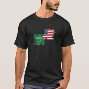Saudi-Arabien USA Saudi-Arabien - Amerikanische Fl T-Shirt