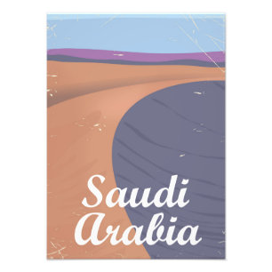Saudi-Arabien Vintage-Reiseposter Fotodruck