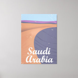 Saudi-Arabien Vintage-Reiseposter Leinwanddruck