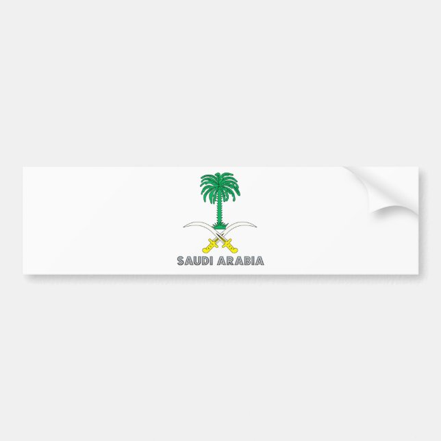 Saudi-Arabien Wappen Autoaufkleber (Vorne)