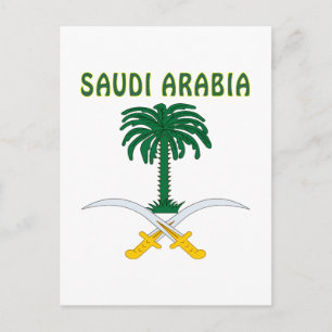SAUDI-ARABIEN-Wappen Postkarte