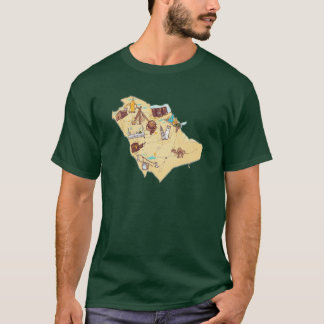 saudi-arabische Landkarte Shirt