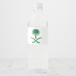 Saudi-Design Wasserflaschenetikett