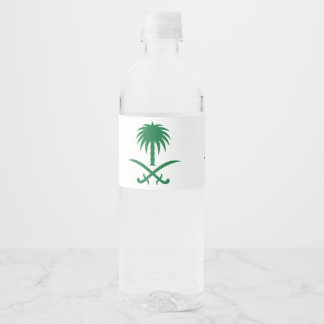 Saudi-Design Wasserflaschenetikett