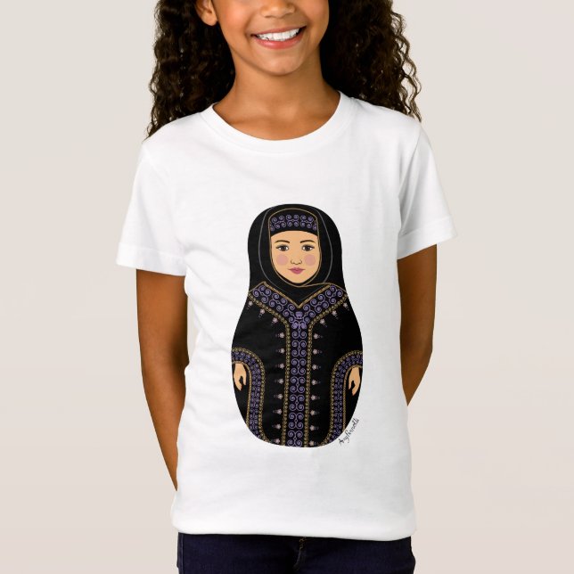 Saudi Matryoshka Girls' T-Shirt (Vorderseite)