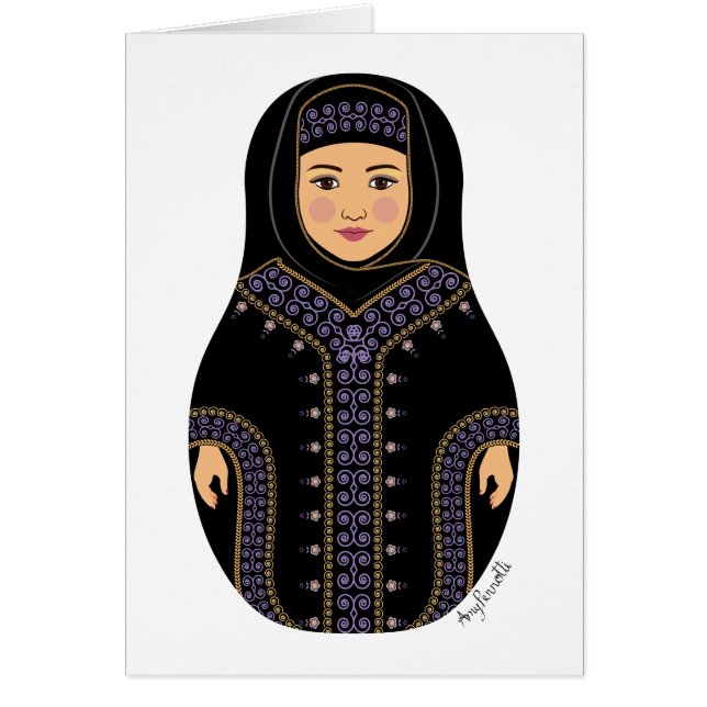 Saudi-Matryoshka-Karte (Vorne)