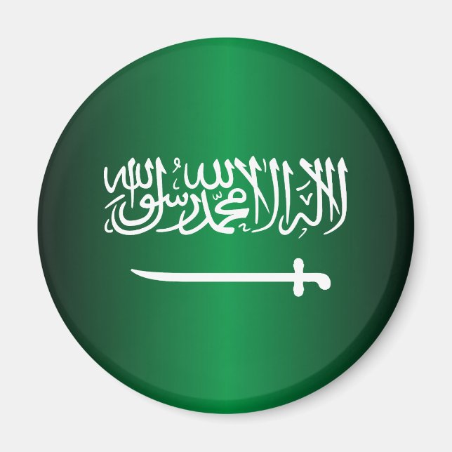 saudische Flaggenmagnete Magnet (Vorne)