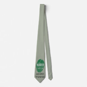 Saudische Touchfingerabdruckflagge Krawatte