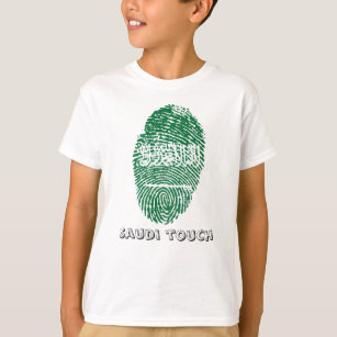 Saudische Touchfingerabdruckflagge T-Shirt