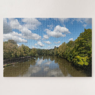 Sauer Fluss Luxemburg / Deutschland Grenze Puzzle