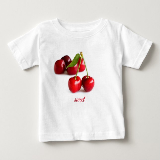 Sauerkirsche Baby T-shirt (Vorderseite)