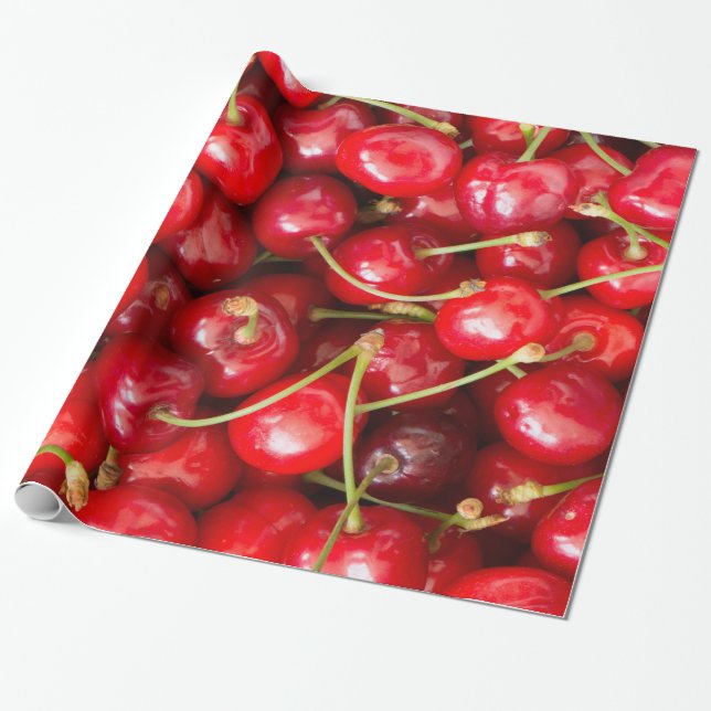 Sauerkirsche Geschenkpapier (Ungerollt)