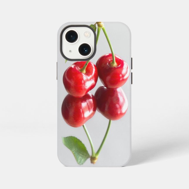 Sauerkirsche iPhone Hülle (Rückseite)