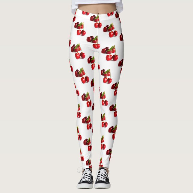 Sauerkirsche Leggings (Vorderseite)
