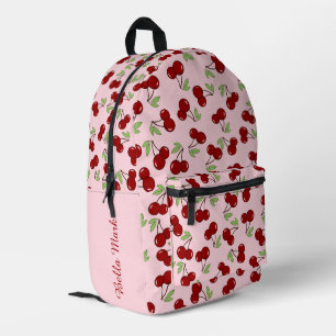 Sauerkirschmuster Bedruckter Rucksack
