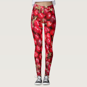 Sauerkirschmuster Leggings