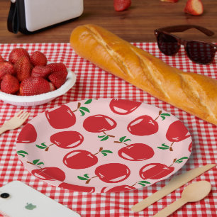 Sauerkirschmuster Pappteller
