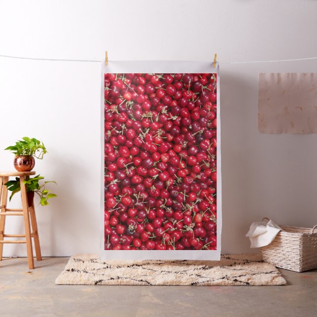 Sauerkirschmuster Stoff (Beispiel)