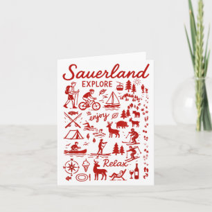 Sauerland Accessoire Reise Oder Wandern Im Sauerla Karte