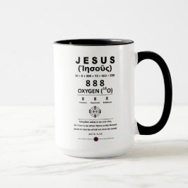 Sauerstoff 888 Name Jesu Tasse