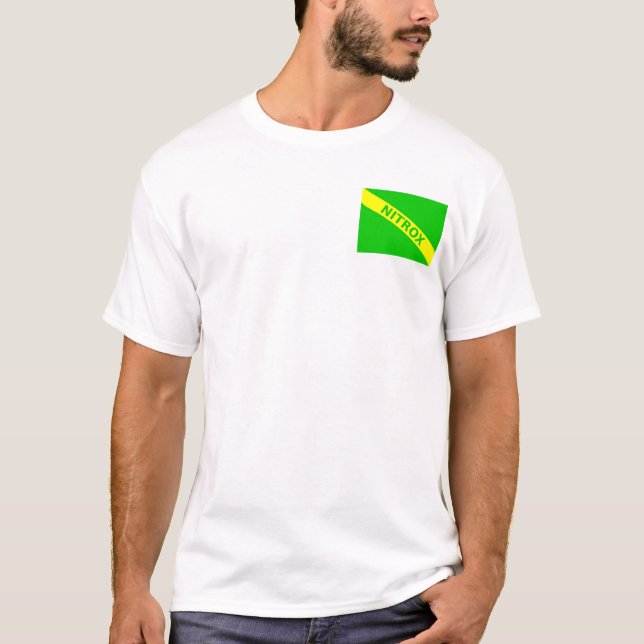 Sauerstoff-Stickstoffgemisch/Tauchen-Flagge T-Shirt (Vorderseite)