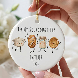 Sauerteig-Ära-Personalisiertes-Ornament Keramik Ornament