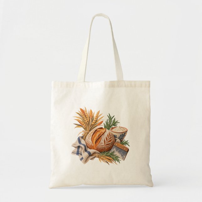 Sauerteig-Bäckerei Stillleben Canvas-Tasche Tragetasche (Vorne)