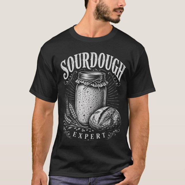 Sauerteig-Experte T-Shirt (Vorderseite)