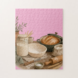 Sauerteig-Küchen-Cottage-Backkunst Puzzle