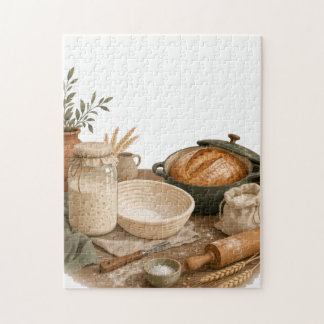 Sauerteig-Küchen-Cottage-Backkunst Puzzle