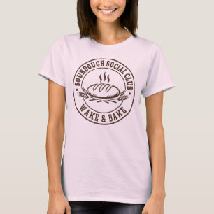 Sauerteig Sozialclub Lustiges Brotbacken Bäcker T-Shirt