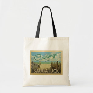 Saugatuck Beach Vintage Travel Tragetasche
